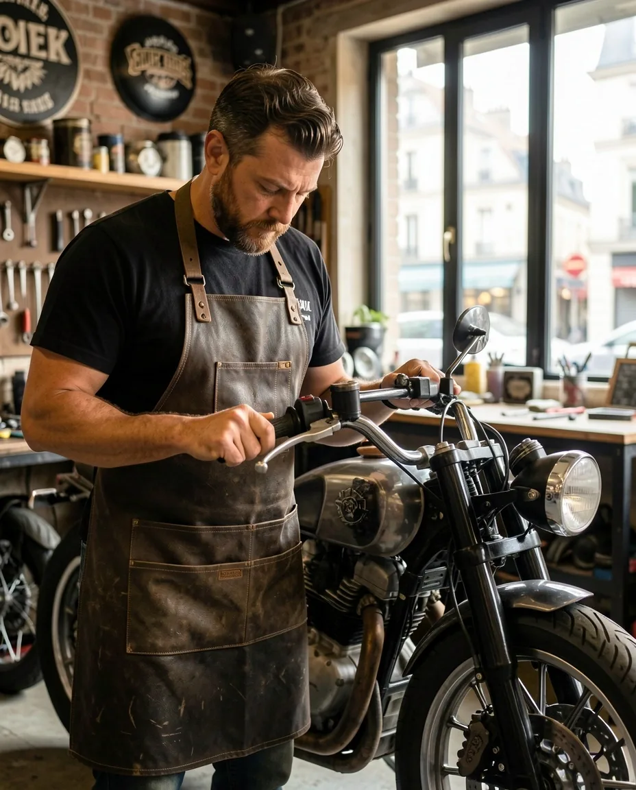 Artisan mécanicien à l'ouvrage